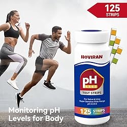 pH Test Strips for Saliva & Urine, 125 Urine Test