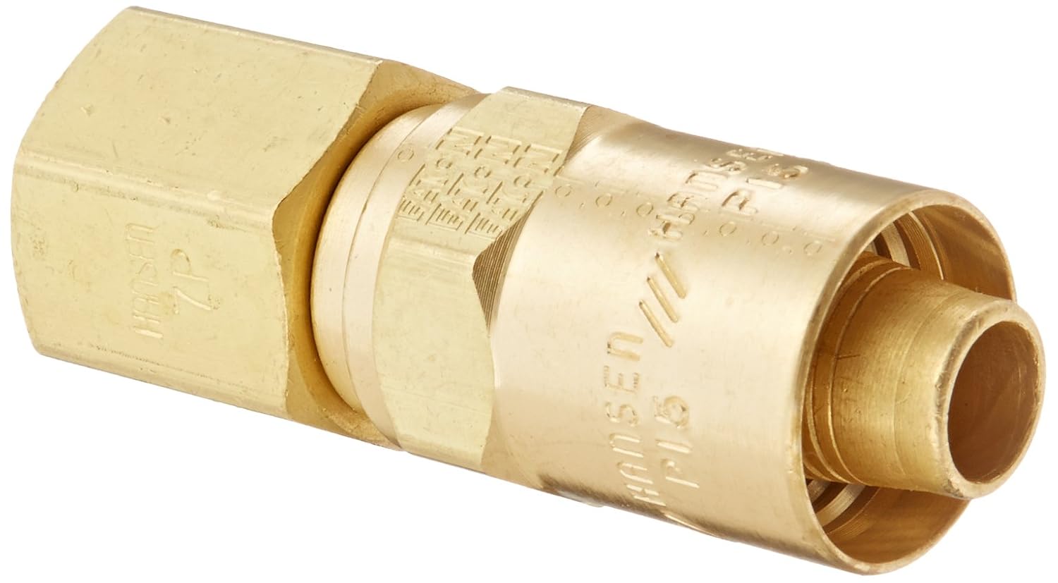 Eaton Hansen 7P15 Brass Compression Hose Clamp, 1/2" Hose ID, 7/8" Hose