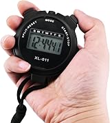 BEHAHAI Digital Stopwatch Timer Large Display Lap Split Training Clock Black view 7