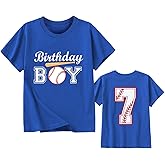 Goengmo Boys' Birthday Baseball Theme Tee | Toddler Kids' 2-8 Number Print T-Shirt, Short Sleeve Cotton Top