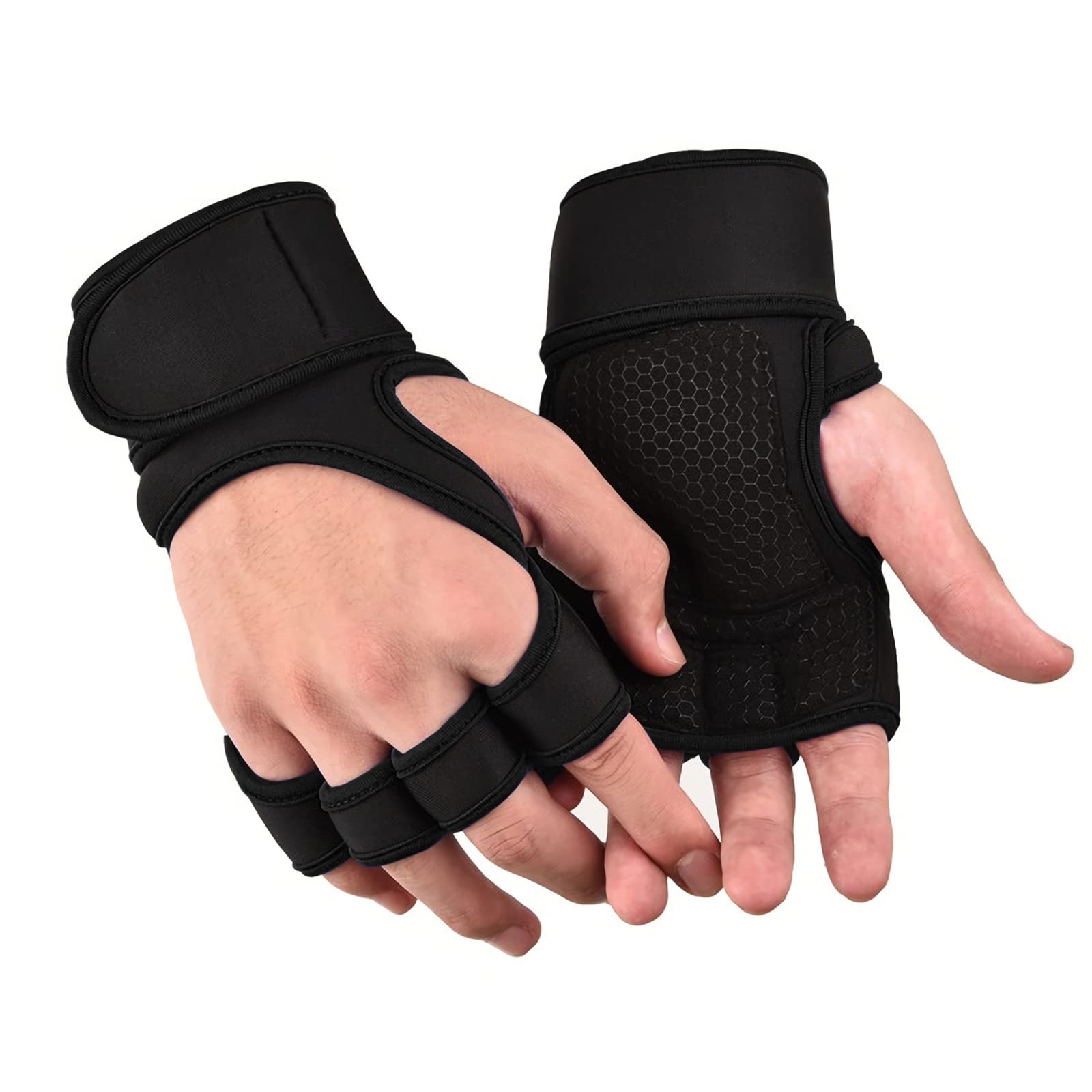 Adjustable Wrist Support Breathable Wrist Brace Wraps Comfortable Wrist Straps Support Provide Hand Support for Fitness, Bench Press, Weight Lifting One Size Fits Left or Right Hand for Men Women
