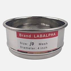 LABALPHA 10 Mesh Lab Sieves, Test Sieve #10