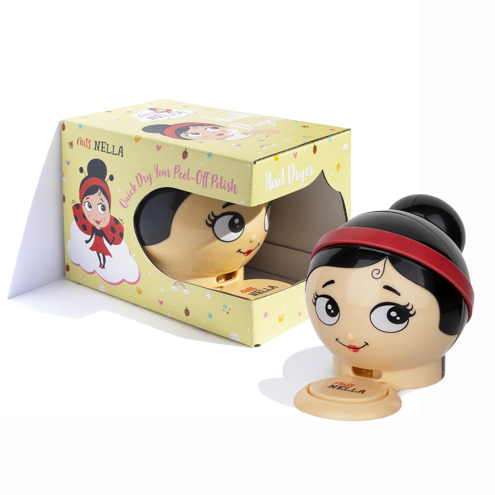 Nella Miss Nail Dryer toy, speeds up a bit the drying process for nail varnish and makes it fun