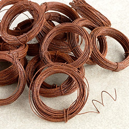 22 Gauge Rusty Tin WireRolls | 25 Rolls | For Primitive Crafting and Creating