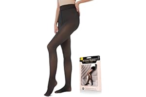 Welvgnnce Fleece Lined Tights Sheer Women - Fake Translucent Warm Pantyhose Leggings Sheer Thick Tights for Winter