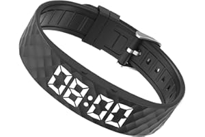 Alarm Bracelet, Vibrating Alarm Clock Watch for Heavy Sleepers, Silent Rise Bracelet & Smart Wristband, Vibrating Alarms Wris