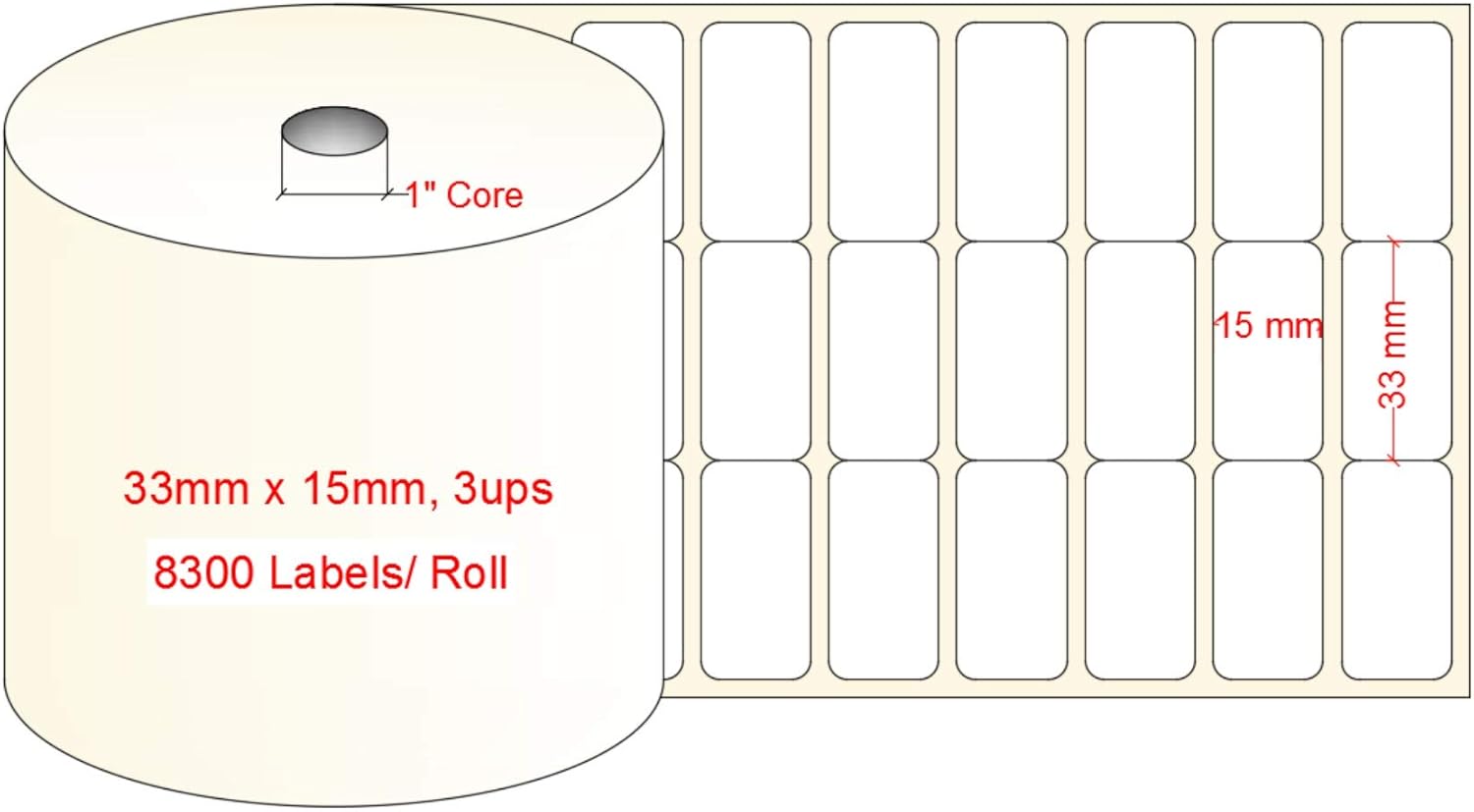 label with gaps zebra