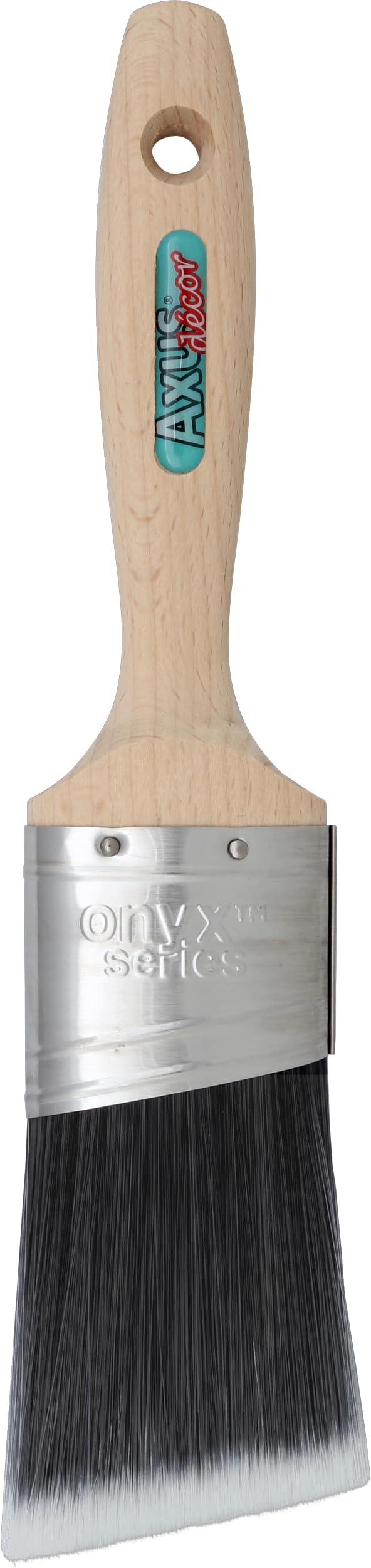 Axus Decor Mage Cutter Brush (onyx series) Unique Tricho Filament, Smooth, Medium Stiffness, Bamboo Handles, Rust-Resistant Stainless Steel- 2"/50mm