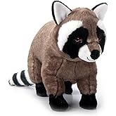 The Petting Zoo Raccoon Stuffed Animal Plushie, Gifts for Kids, Earth Keeperz Wildlife Animals, Zoologee Raccoon Plush Toy, 13 inches