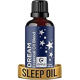 Sleep Essential Oil Blend for Diffuser - Dream Essential Oils for Diffusers Aromatherapy and Relaxation with Clary Sage Ylang-Ylang Roman Chamomile and Lavender for Sleep Time Support (1 Fl Oz)