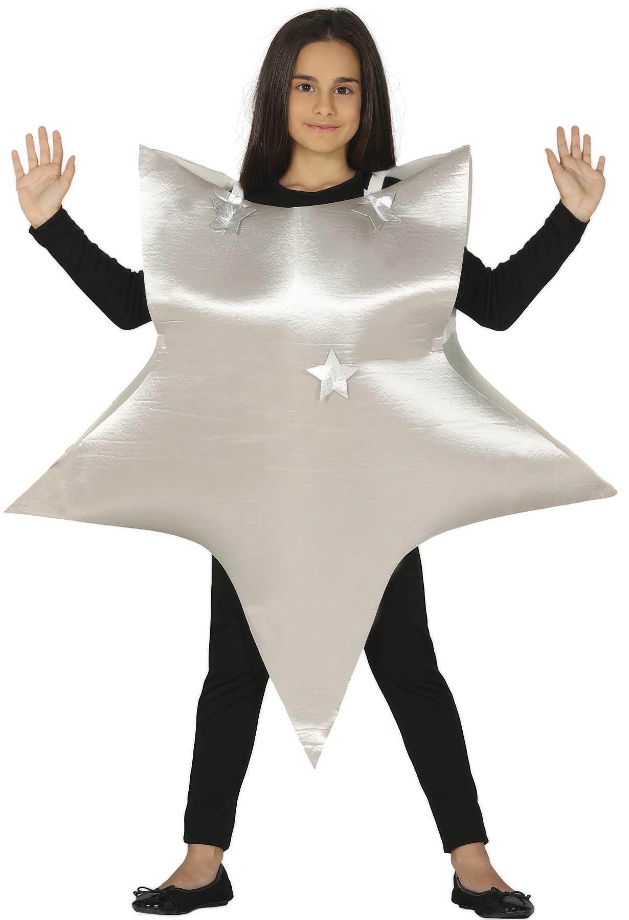FIESTAS GUIRCA Kids Nativity Silver Star Costume- Christmas Star Costume 5-6 Years