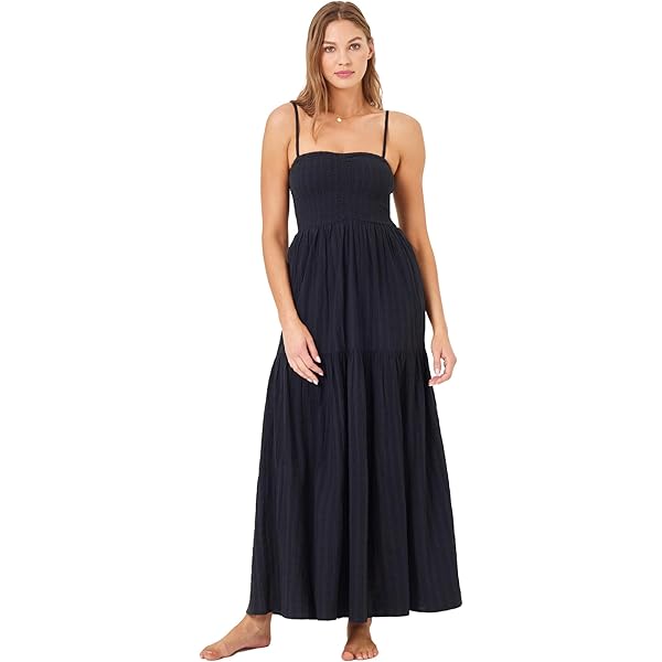 slim fit dress slacks L Space: Soller Maxi Dress (SOLDR25-CMN) – Swimwear World main image 1