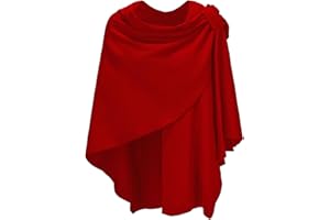 Spicy Sandia Women’s Shawl Wraps Knit Poncho Travel Scarf Elegant Ruana Cape Sweater for Fall Winter