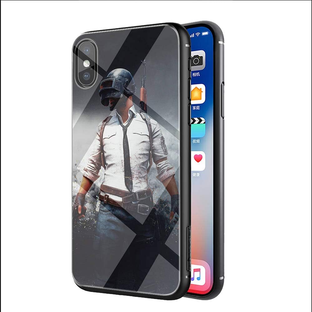 YAOYANG LY-50 PUBG Designed for iPhone XR Tempered Glass TPU Dust-Proof Abrasion Resistance impact Resistance Protective Case