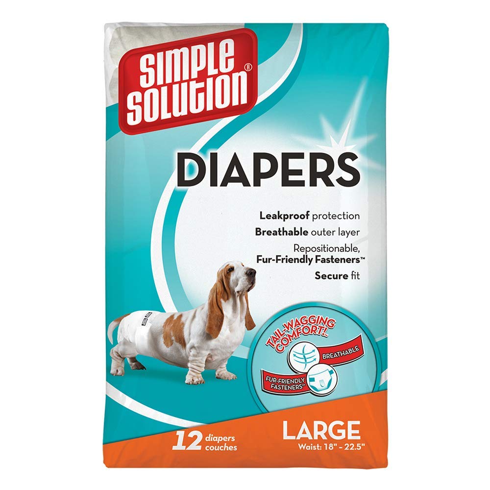 Disposable Diapers, Large (12 Pack)