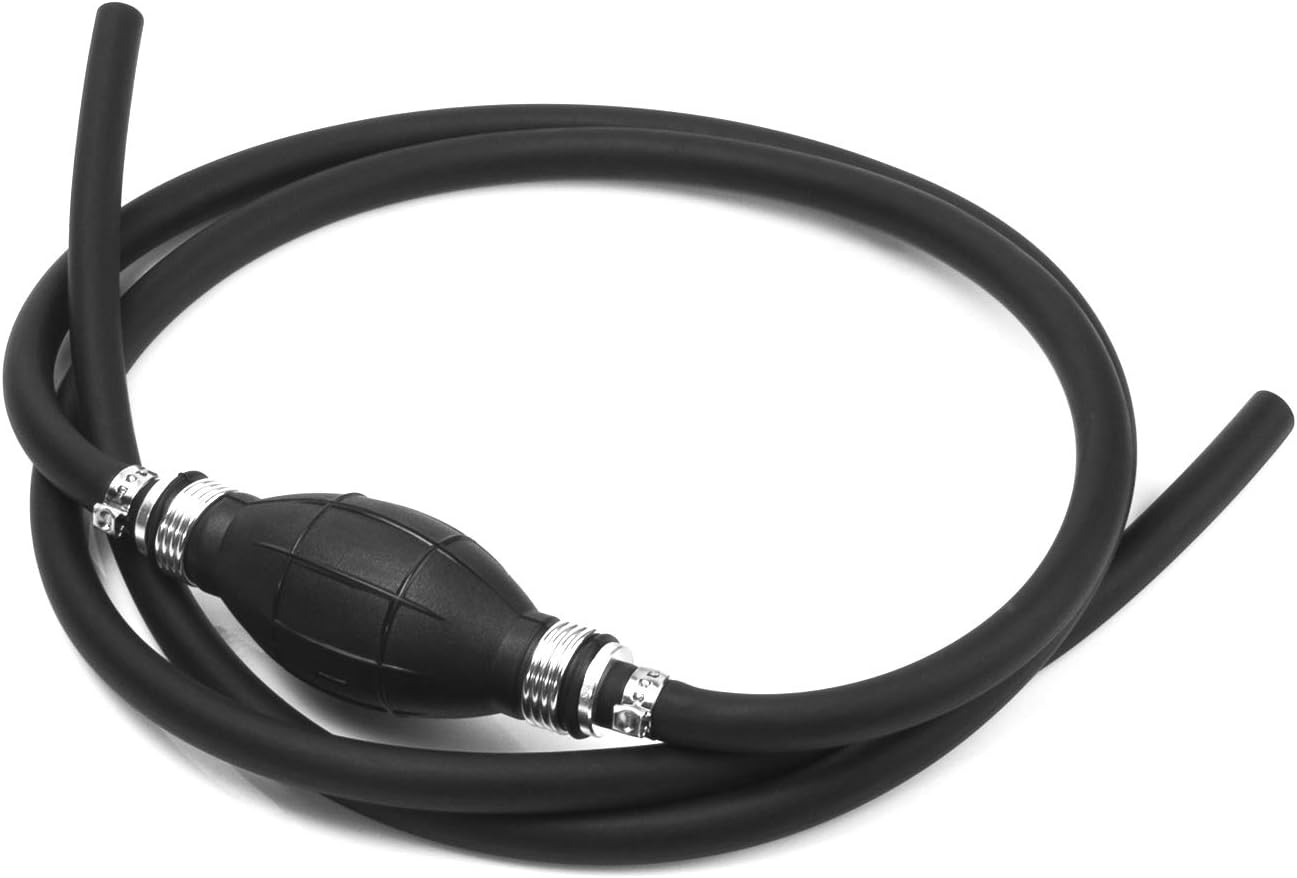 Fuel Line Assembly, 3/8" 5/16" Rubber/Nylon Braided Marine