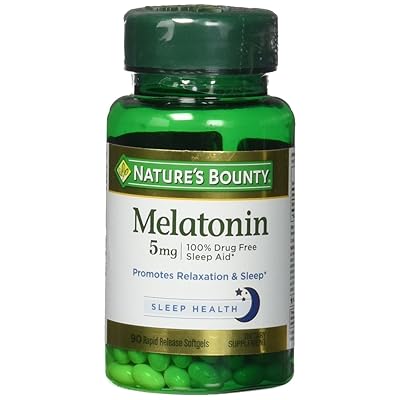 Nature's Bounty Super Strength Melatonin, 5 mg, 90 Softgels