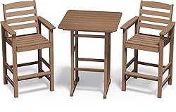 SERWALL Balcony Adirondack Chairs and Table 3