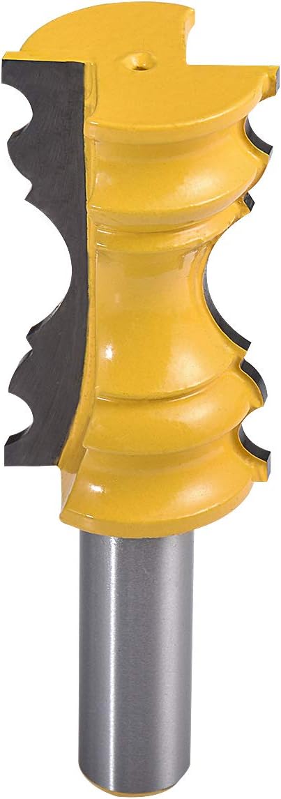 HOHXEN 1/2" Shank Large Elaborate Chair Rail Molding Router Bit Architectural Woodworking Shape Chisel Cutter Tool
