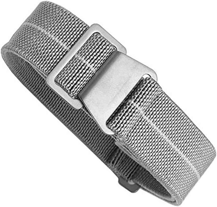 Man's French Troops Military Parachute Watchband Special Elastic Fabric Nylon Canvas Strap Hook Buckle 20/22mm