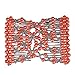 Lovef Crystal Bow Elastic Double Combs with Plastic Flowers Hair Clips, Hair Holder/Ez Comb 4pcs