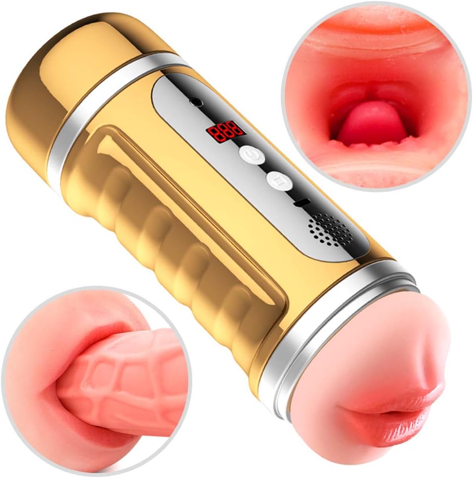 Real Skin Feeling Mouth Fully Automatic Relaxation Aircraft Male Intelligent Pronunciation Male Másterbrators Toy for Men