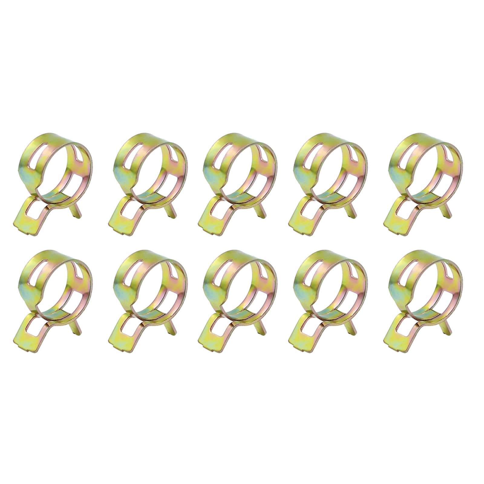 METALLIXITY Spring Hose Clamps (20mm/0.79") 15Pcs, Metal Clip - for Home Garden Tube Pipe Fastening