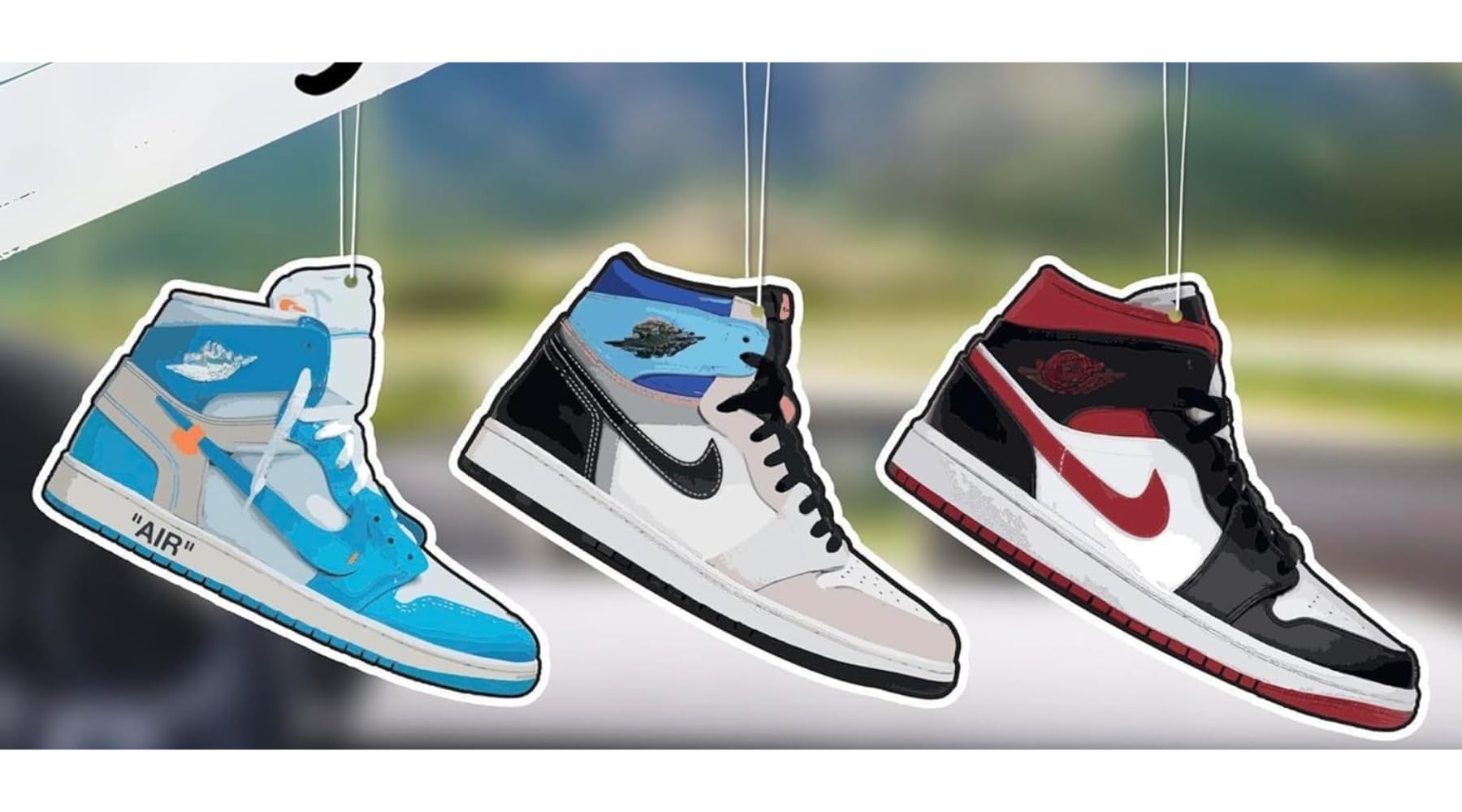 Photo 1 of 3 PCS Car Air Freshener, Car Accessories Sneaker for Women Girls And men, Decor Hanging Fresheners Cars Interior Room Decorations, for Christmas Gift…