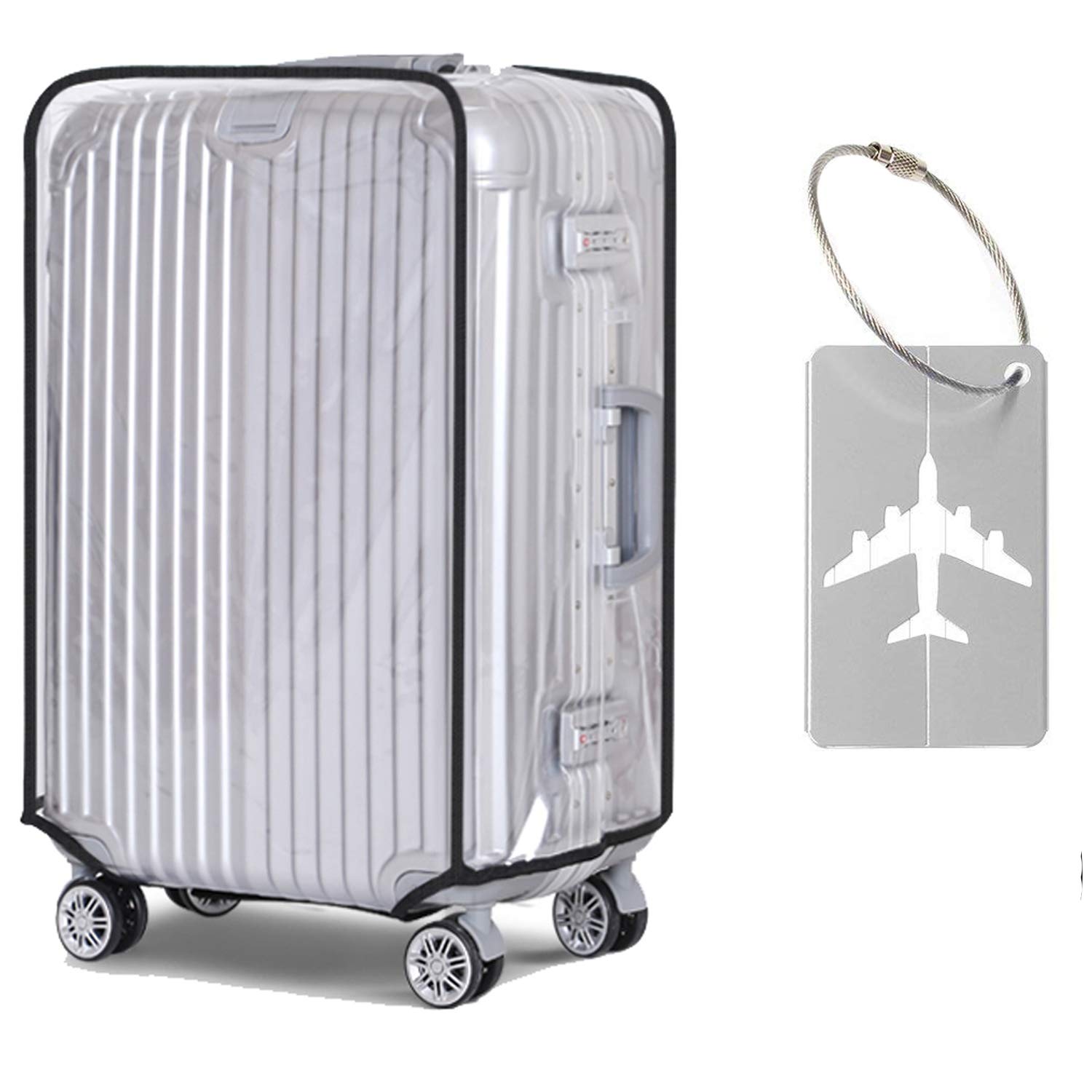 JamHooDirect Transparent Suitcase Protector Cover 30 Inch