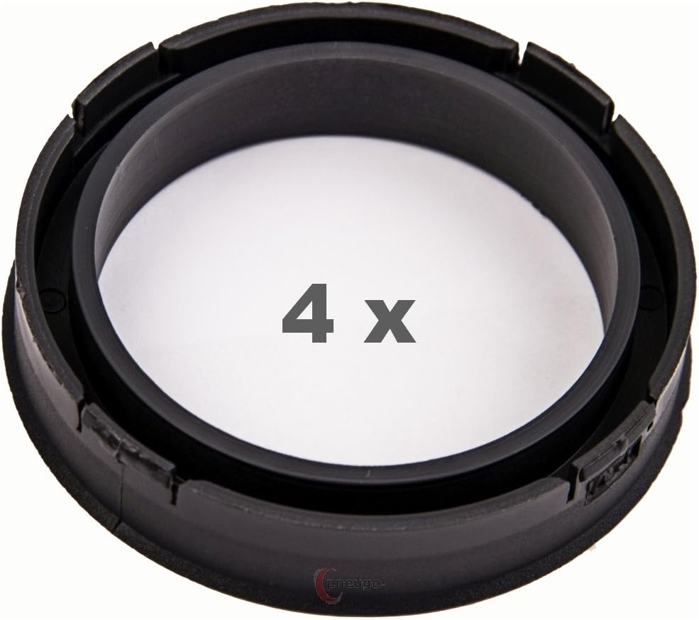 4 x Zentrierringe 73.1mm auf 56.1 mm dunkelgrau / darkgrey