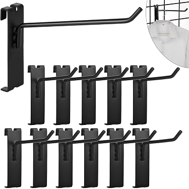 PYBTOOL 10PC Gridwall Notch Hooks, Grid Wall Hooks