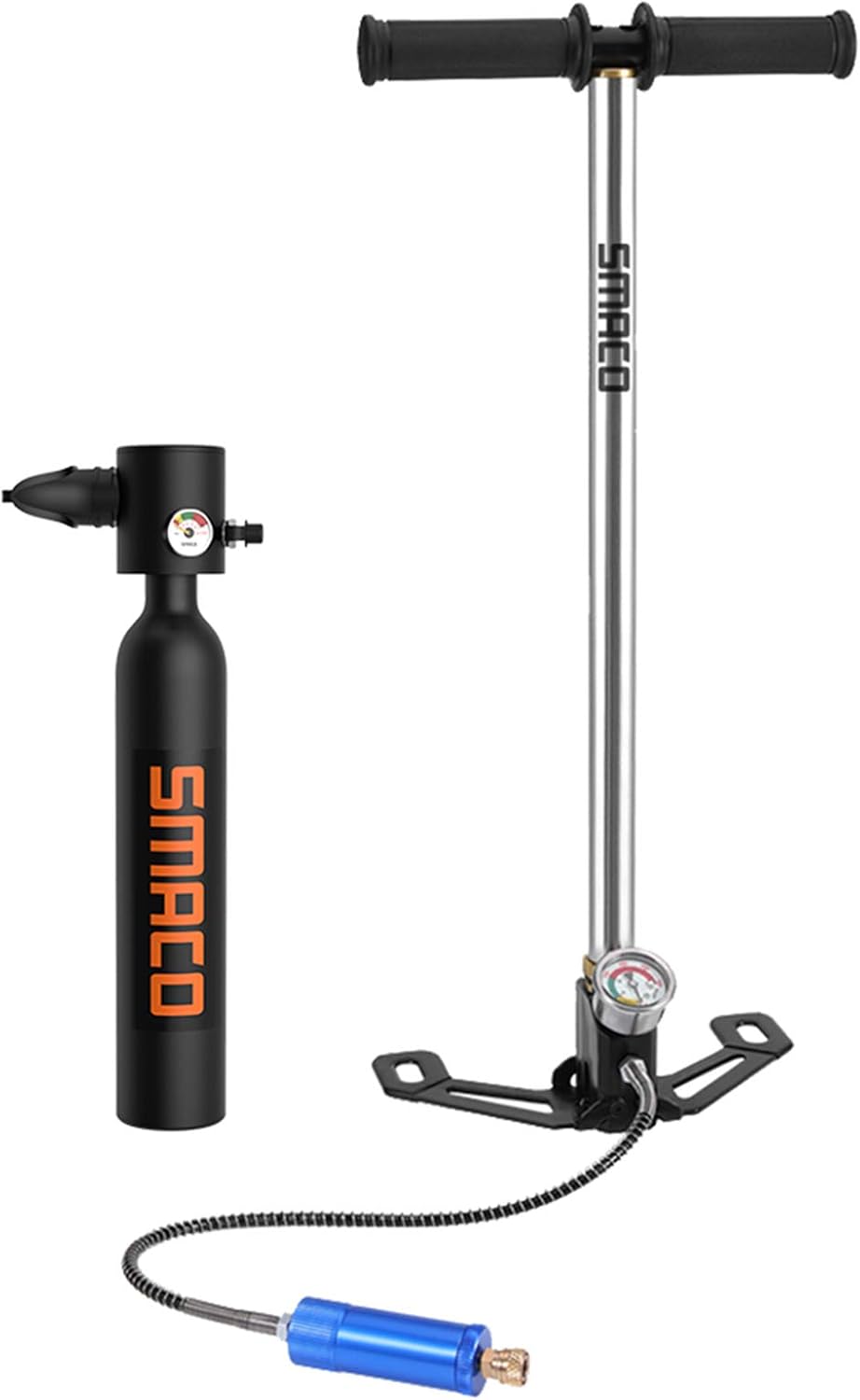 Mini Scuba Tank with Pump Scuba Tank for Beginner Diving Support 6-10 Mins Breath Underwater 0.5L Scuba Diving Tank for Shallow Water Sightseeing/Underwater Photography/Water Rescue, Package B(Black) : Sports & Outdoors