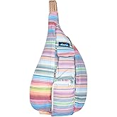 KAVU Original Rope Sack Sling Crossbody Backpack - Rainbow Run