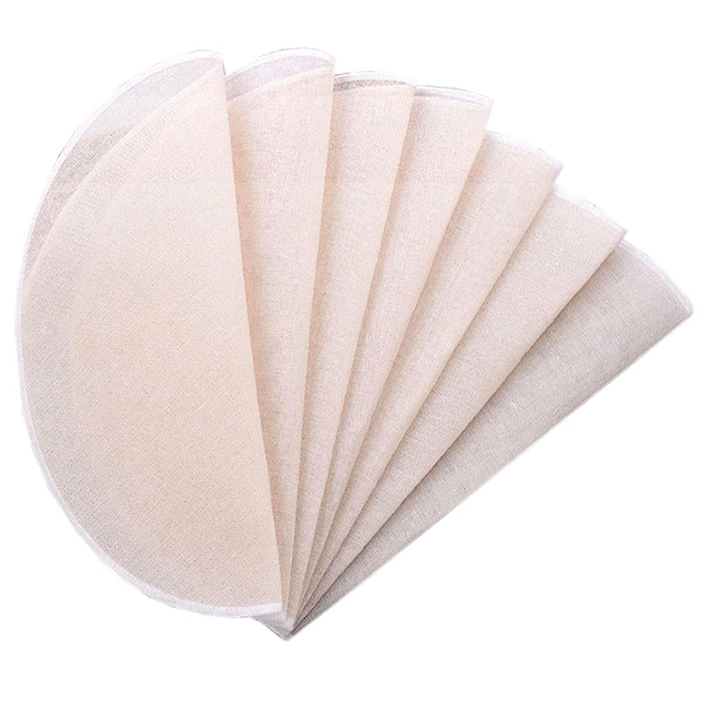 Photo 1 of 12Pcs Round Cotton Yarn Steamer Cloth Reusable Non Stick Household Steamer Liners Cloth Mesh Mat Pad Steamed Buns Dumplings Baking Cooking Tool, 30CM/12Inch