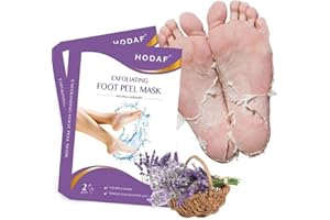 HODAF Foot Peel Mask 2 Pack Peeling Foot Mask - Repairs Heels & Removes Dry Dead Skin Baby Soft Feet - Men Women Exfoliating 