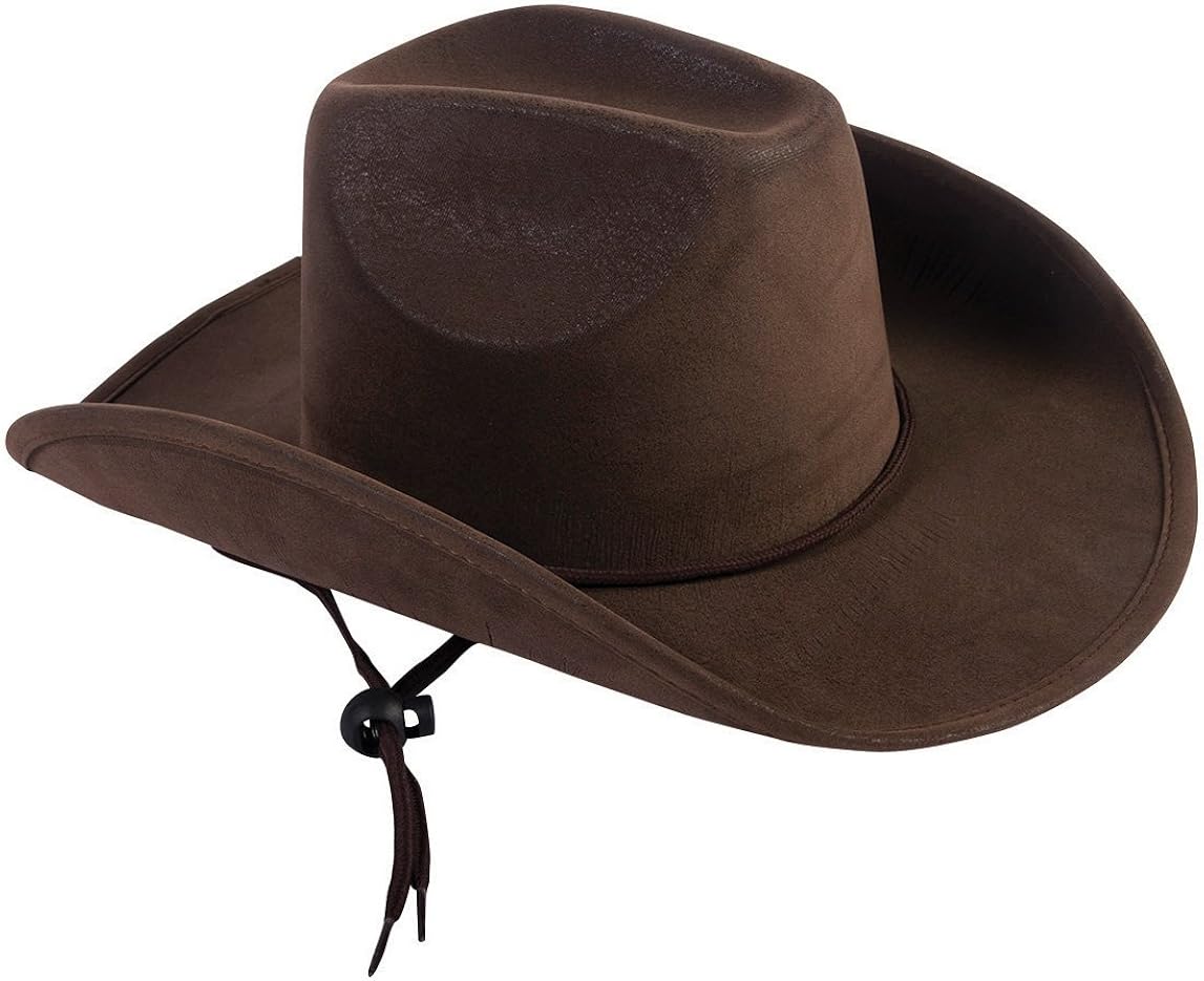 Forum Novelties Men's Child Suede Cowboy Hat, Brown, Standard: Toys & Games