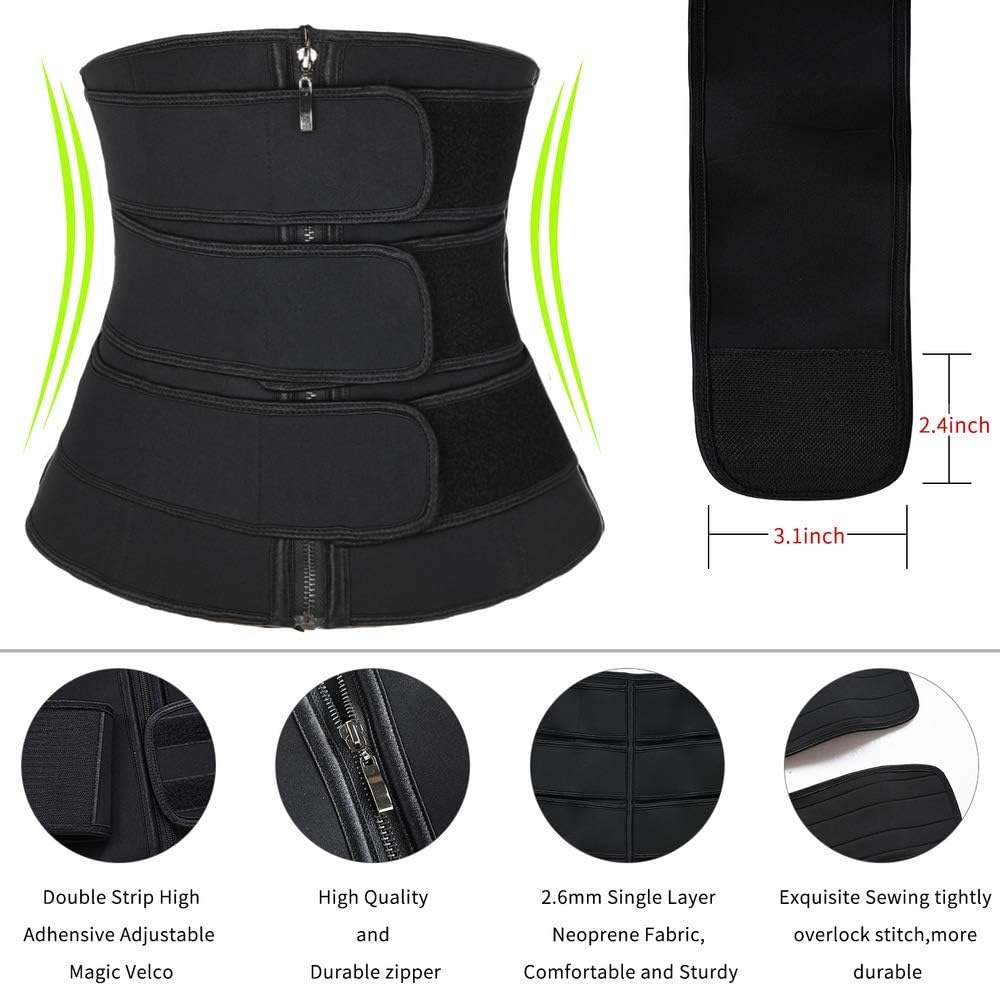 IMUZYN Waist Trainer for Women Weight Loss Body Shaper Workout Corsets Cincher Trimmer Shapewear Tummy Control Girdles: Sports & Outdoors