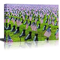 Canvas Wall Art Memorial Day Canvas Prints Home Artwork Decoration for Living Room,Bedroom - 12x18 inches