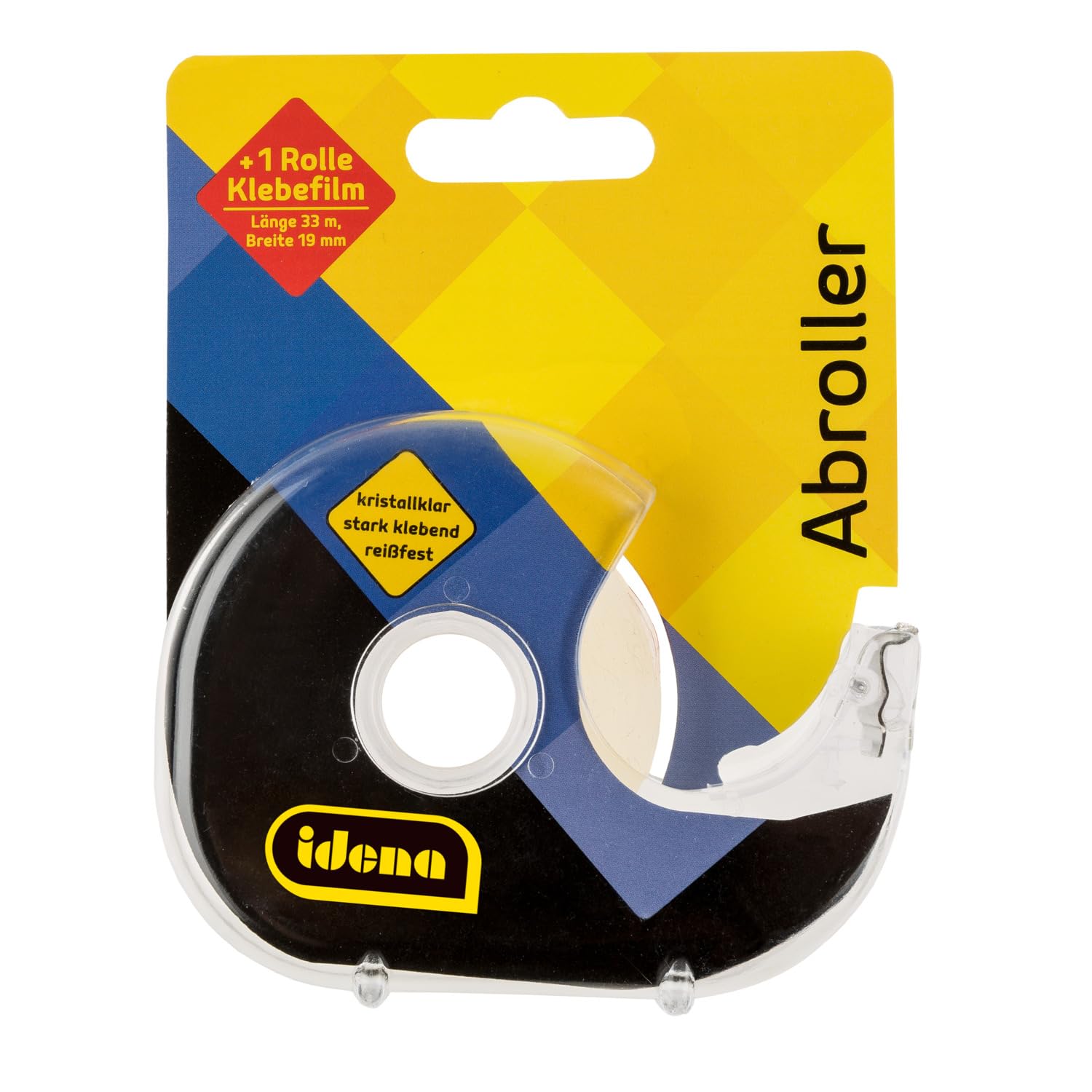 Idena 631055 – Adhesive Tape Dispenser Filled with 1 Roll 19 mm x 33 m