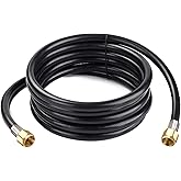 Bbcuepro 12FT Propane Hose Assembly with Both 3/8" Female Flare for Most Gas Grill, RV, Heater, Generator, Fire Pit and More 