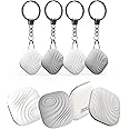 Nutale Key Finder, Bluetooth Tracker Item Locator with Key Chain for Keys Pet Wallets or Backpacks and Tablets, Batteries Include (2 White & 2Gray, 4 Pack)