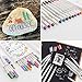 Metallic Marker Pens - Finer Point, for Scrapbook Photo Album Markers, Rock Painting, Gift Card Making, Calligraphy, Lettering, 12 Assorted Colors in 1 Set