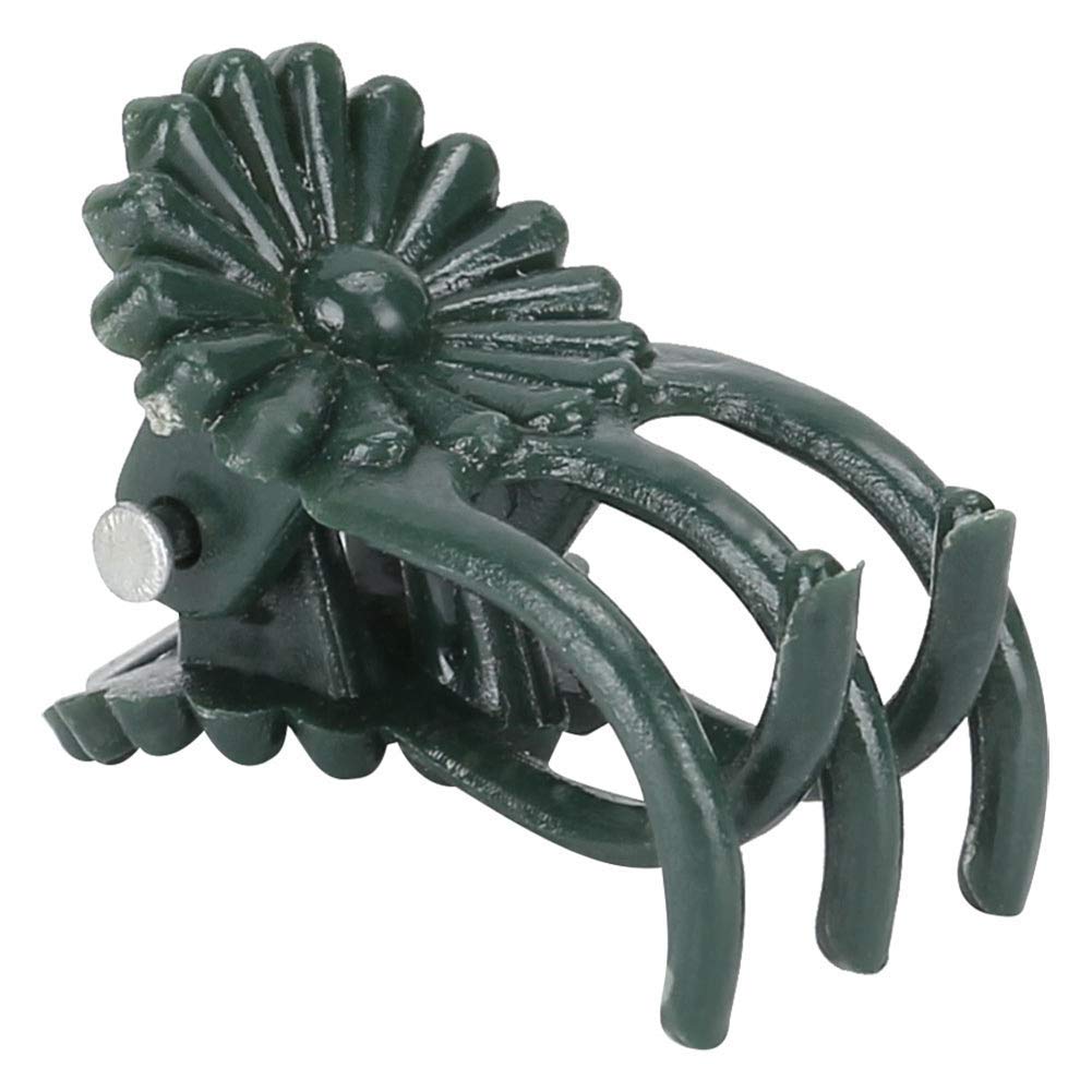 Cikonielf 200Pcs Flower Shaped Plant Clip Orchid Stems Fixing Support Clips Garden Tool Accessories Plant Vegetable Vine Fixing Clamp (Green)