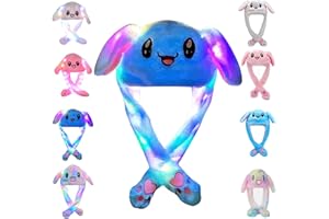 umbresen Bunny Hat Ear Moving Jumping Rabbit Hat Funny Plush Cap for Kids
