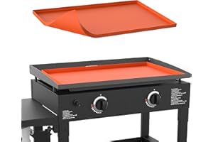 Dryvovol Silicone Griddle Mat for 28 Inch Blackstone Griddle, Heavy Duty Griddle Cover for Keep Surface Clean, All Season Protective Cover for Blackstone Grill (Orange)