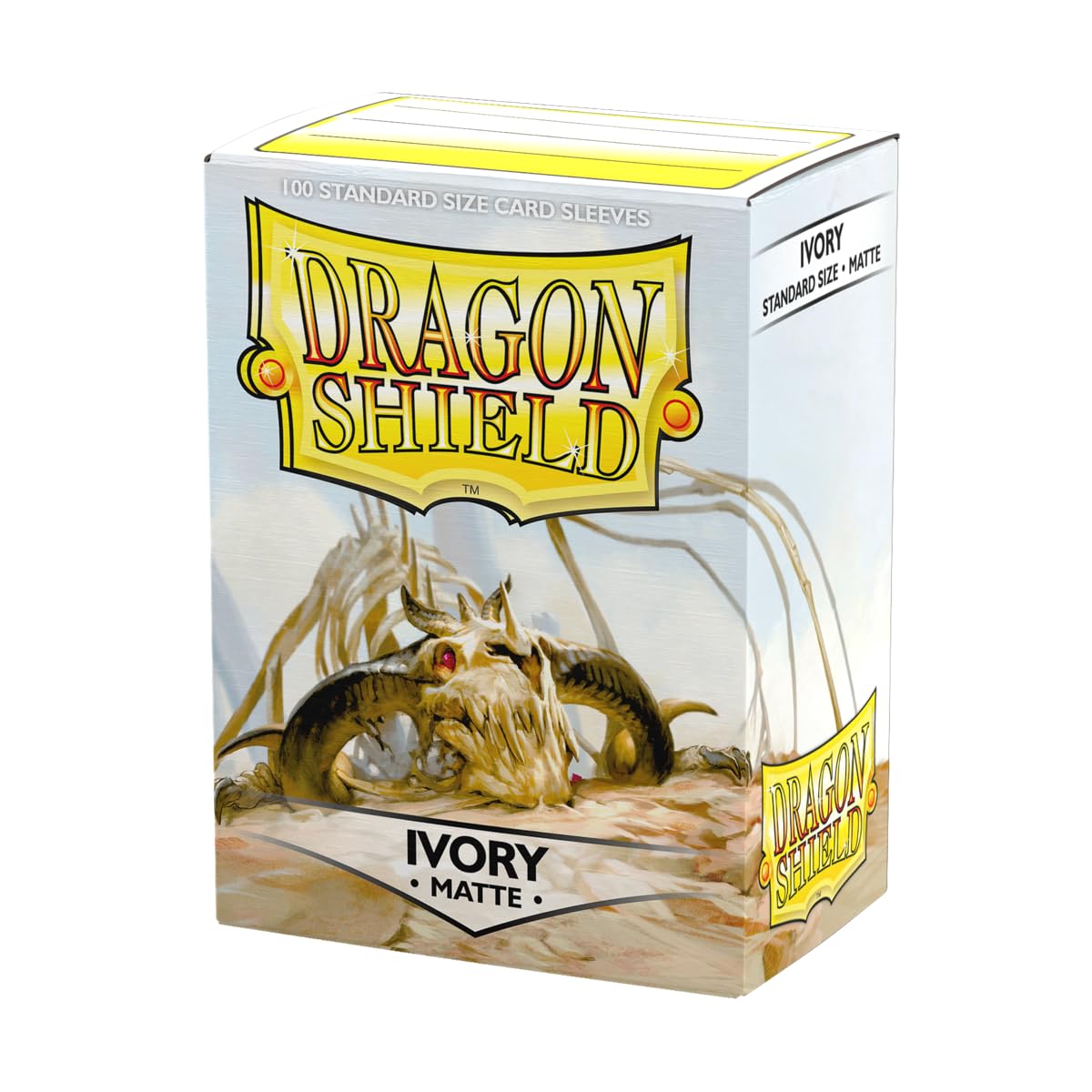 Photo 1 of Dragon Shield | Standard Size Card Matte Sleeves | 100 CT - Smooth & Tough Premium TCG Sleeves | Compatible with Pokemon, Flesh & Blood, One Piece & Magic The Gathering | Ivory - Matte
