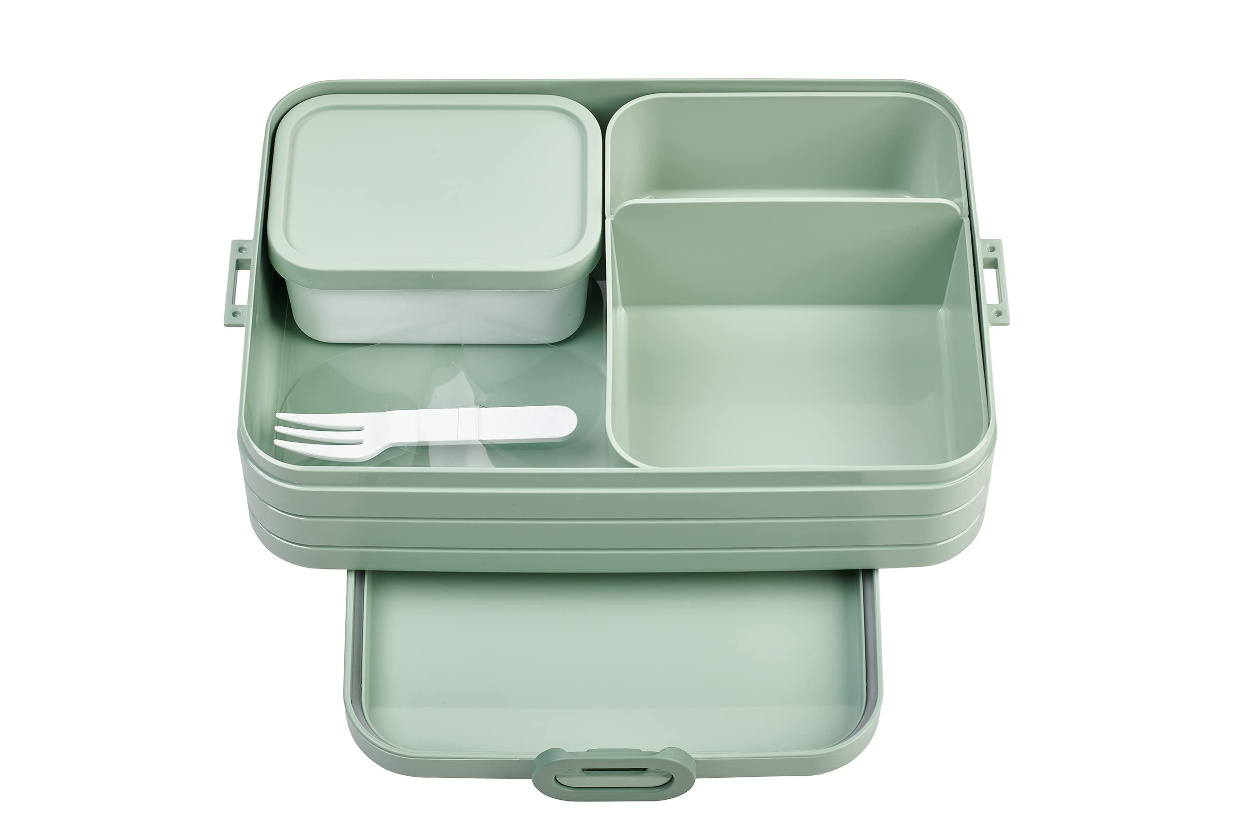 Mepal – Bento Lunchbox Take A Break Large – Lunch Box With Bento Box – Lunch Box For Sandwiches, Small Snacks & Left Overs – Snack & Lunch - 1500 ml - Nordic Sage