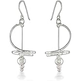 NOVICA .925 Sterling Silver Dangle | Fair Trade Dangle | Artisan Crafted | Handmade Filigree | Long French Hook Wire | Vintage | Hypoallergenic Drop | Citrine Jewelry | Thailand Dimension 2"L x 0.8"W