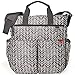 Skip Hop Diaper Bag: Iconic Duo Signature Function Forward Tote with Changing Pad & Stroller Attachement, Grey Feather
