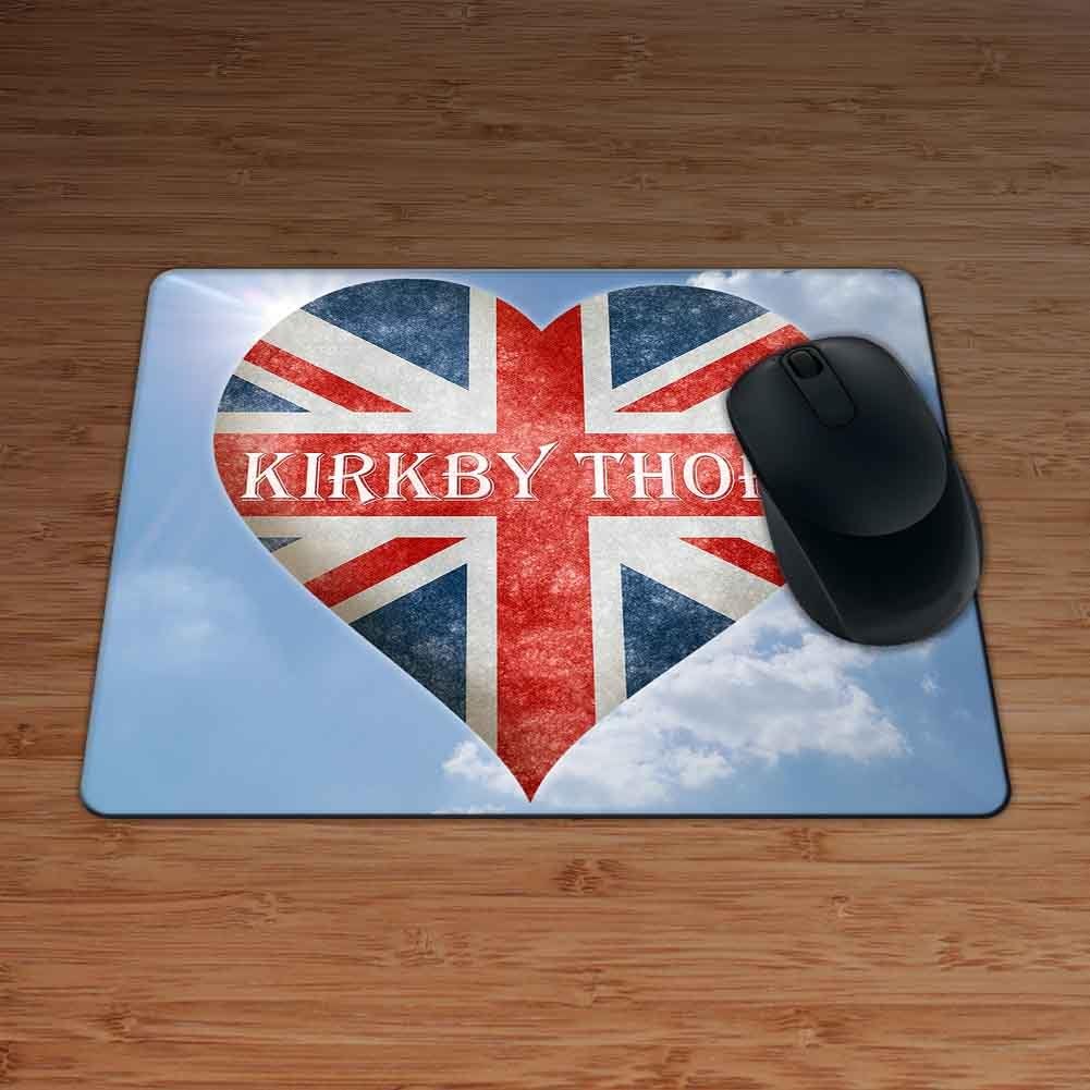 Love Kirkby Thore Union Flag Heart Design Premium Mouse Mat - 5mm Thick
